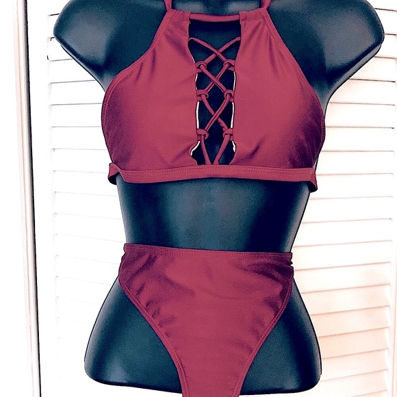 Bikini Bottom Burgundy/Red Size X-Small - Picture 3 of 8